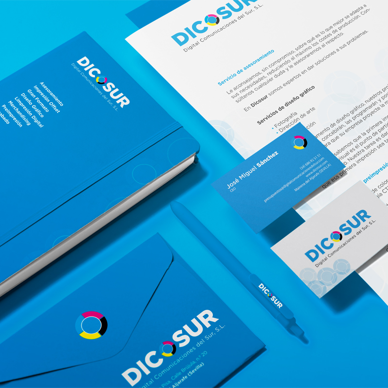 Papelería corporativa Dicosur
